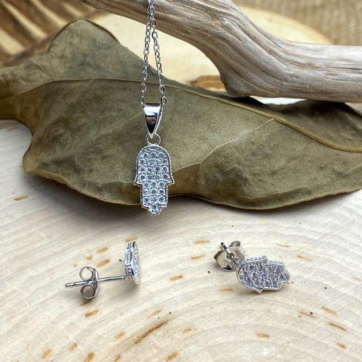 Small Hamsa Crystal